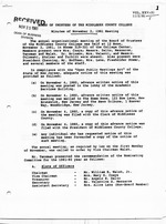 [1981-1982] Board of Trustees Meeting Material Box 1.4: November 1981- January 1982