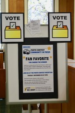 Fan Favorite Voting Display in Library