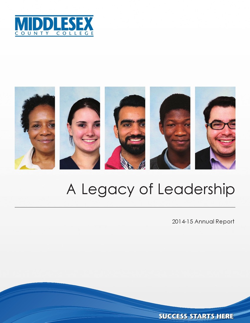 A Legacy of Leadership: 2014-15 Annual Report - New Page