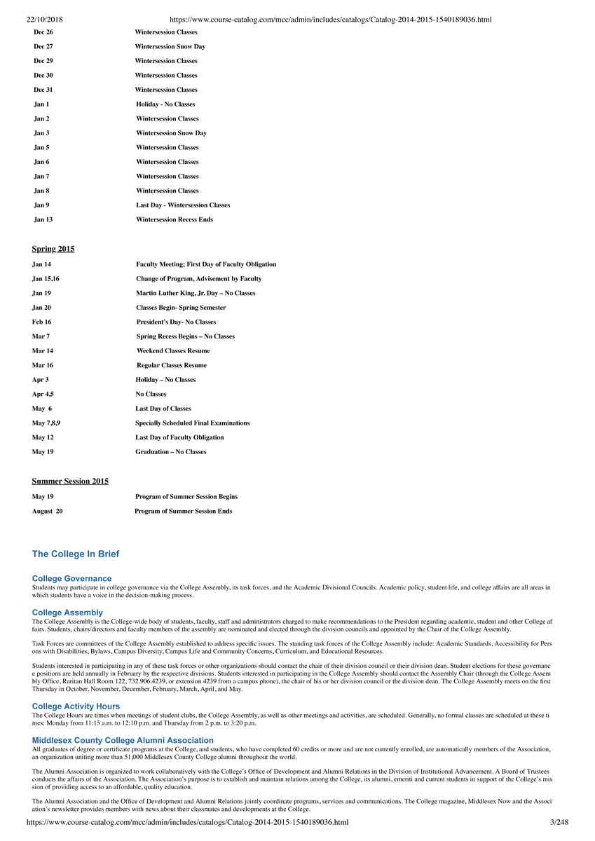 2014 – 2015 Course Catalog - Page 4