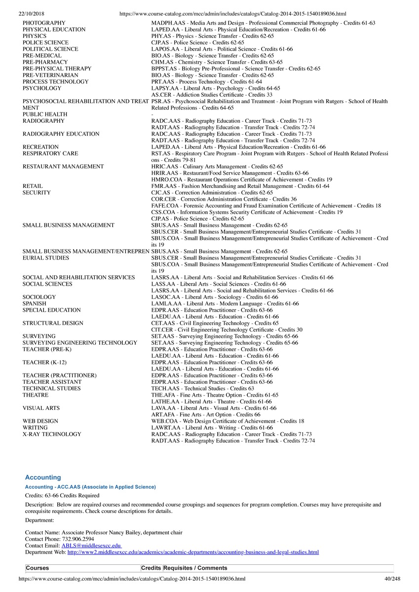 2014 – 2015 Course Catalog - Page 41