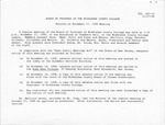 Board of Trustees Meeting Minutes November 1999