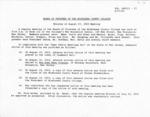 Board of Trustees Meeting Minutes August 2003
