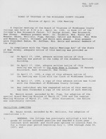 Board of Trustees Meeting Minutes April 1996