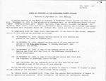 Board of Trustees Meeting Minutes September 2001
