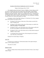 Board of Trustees Meeting Minutes May 2019