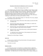 Board of Trustees Meeting Minutes June 2019
