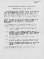 Board of Trustees Meeting Minutes July 1985