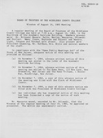 Board of Trustees Meeting Minutes August 1985