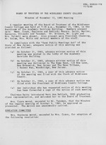 Board of Trustees Meeting Minutes November 1985