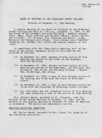 Board of Trustees Meeting Minutes December 1985