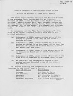 Board of Trustees Meeting Minutes November 1986