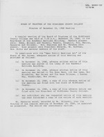Board of Trustees Meeting Minutes December 1986