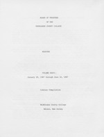 Board of Trustees Meeting Minutes July 1987