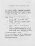 Board of Trustees Meeting Minutes December 1987