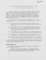 Board of Trustees Meeting Minutes July 1988