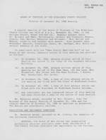 Board of Trustees Meeting Minutes December 1988