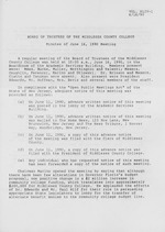 Board of Trustees Meeting Minutes June 1990