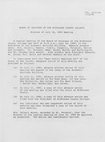 Board of Trustees Meeting Minutes July 1990