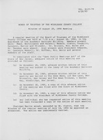 Board of Trustees Meeting Minutes August 1990