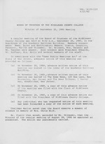 Board of Trustees Meeting Minutes September 1990