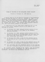 Board of Trustees Meeting Minutes October 1990