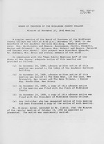 Board of Trustees Meeting Minutes November 1990