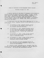 Board of Trustees Meeting Minutes April 1991