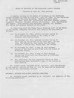 Board of Trustees Meeting Minutes July 1992