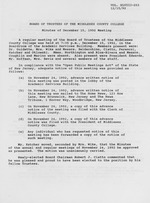 Board of Trustees Meeting Minutes December 1992