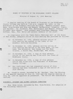 Board of Trustees Meeting Minutes August 1993