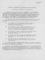 Board of Trustees Meeting Minutes November 1993