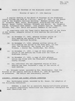 Board of Trustees Meeting Minutes April 1994