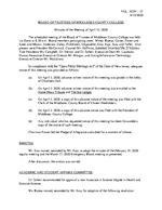 Board of Trustees Meeting Minutes April 2020