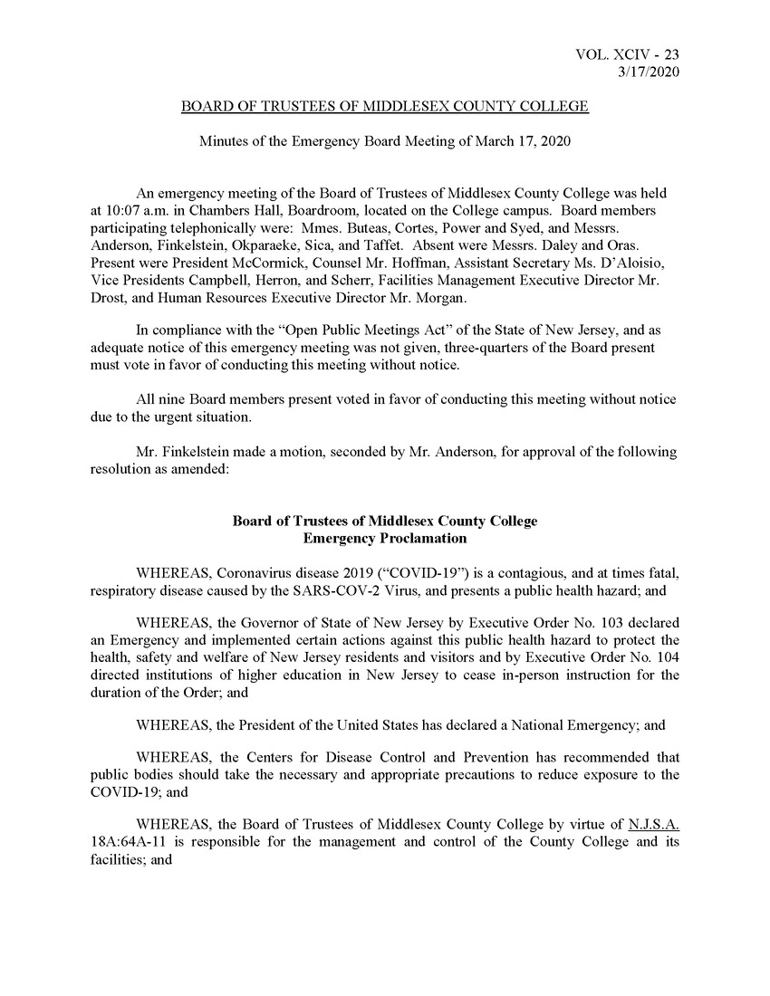 Board of Trustees Meeting Minutes March 2020 - New Page