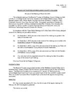 Board of Trustees Meeting Minutes March 2019