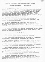 Board of Trustees Meeting Minutes November 1965