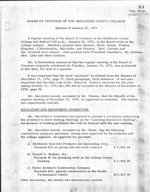 Board of Trustees Meeting Minutes January 1971
