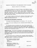 Board of Trustees Meeting Minutes March 1971