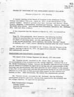 Board of Trustees Meeting Minutes April 1971