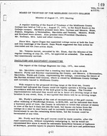 Board of Trustees Meeting Minutes August 1971