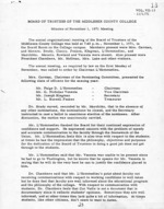 Board of Trustees Meeting Minutes November 1971