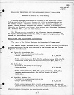 Board of Trustees Meeting Minutes January 1972