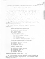 Board of Trustees Meeting Minutes February 1973
