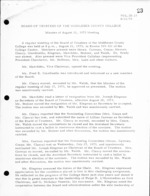 Board of Trustees Meeting Minutes August 1973