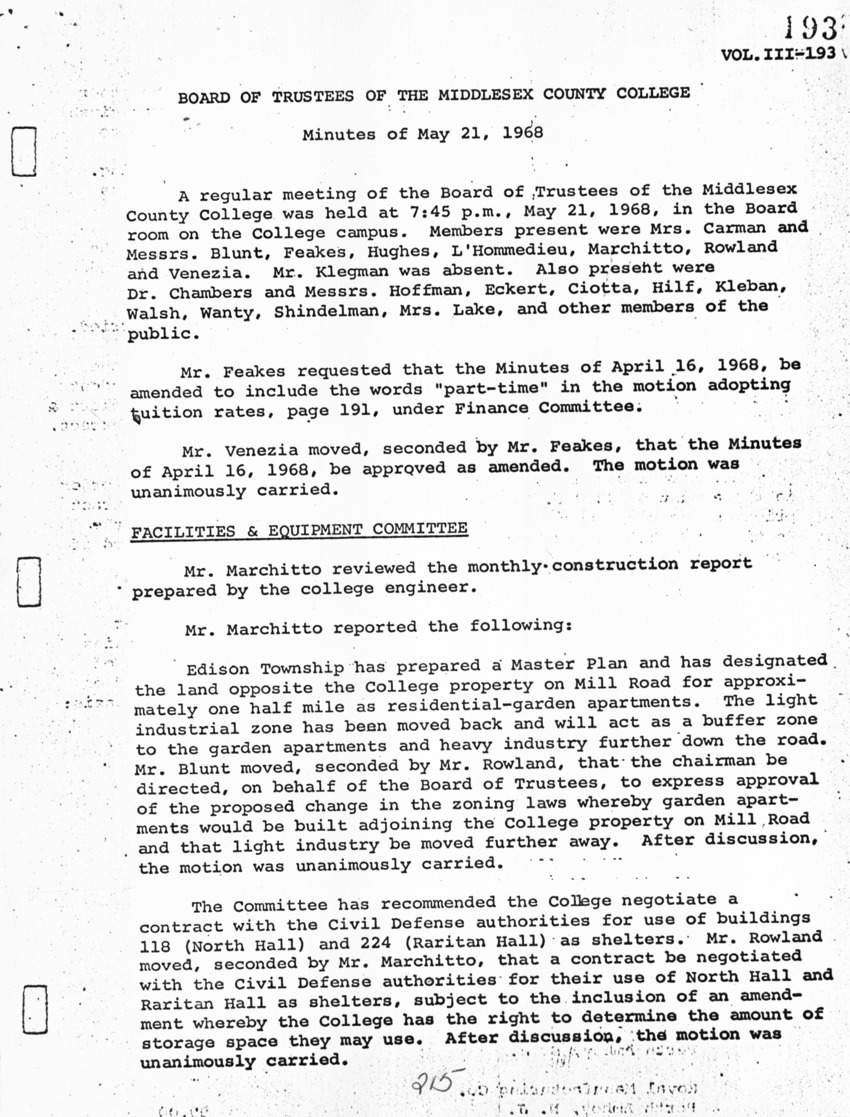 Board of Trustees Meeting Minutes May 1968 - New Page