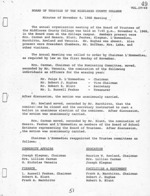 Board of Trustees Meeting Minutes November 1968