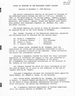 Board of Trustees Meeting Minutes November 1969