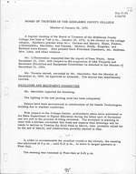 Board of Trustees Meeting Minutes January 1970