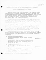 Board of Trustees Meeting Minutes September 1975